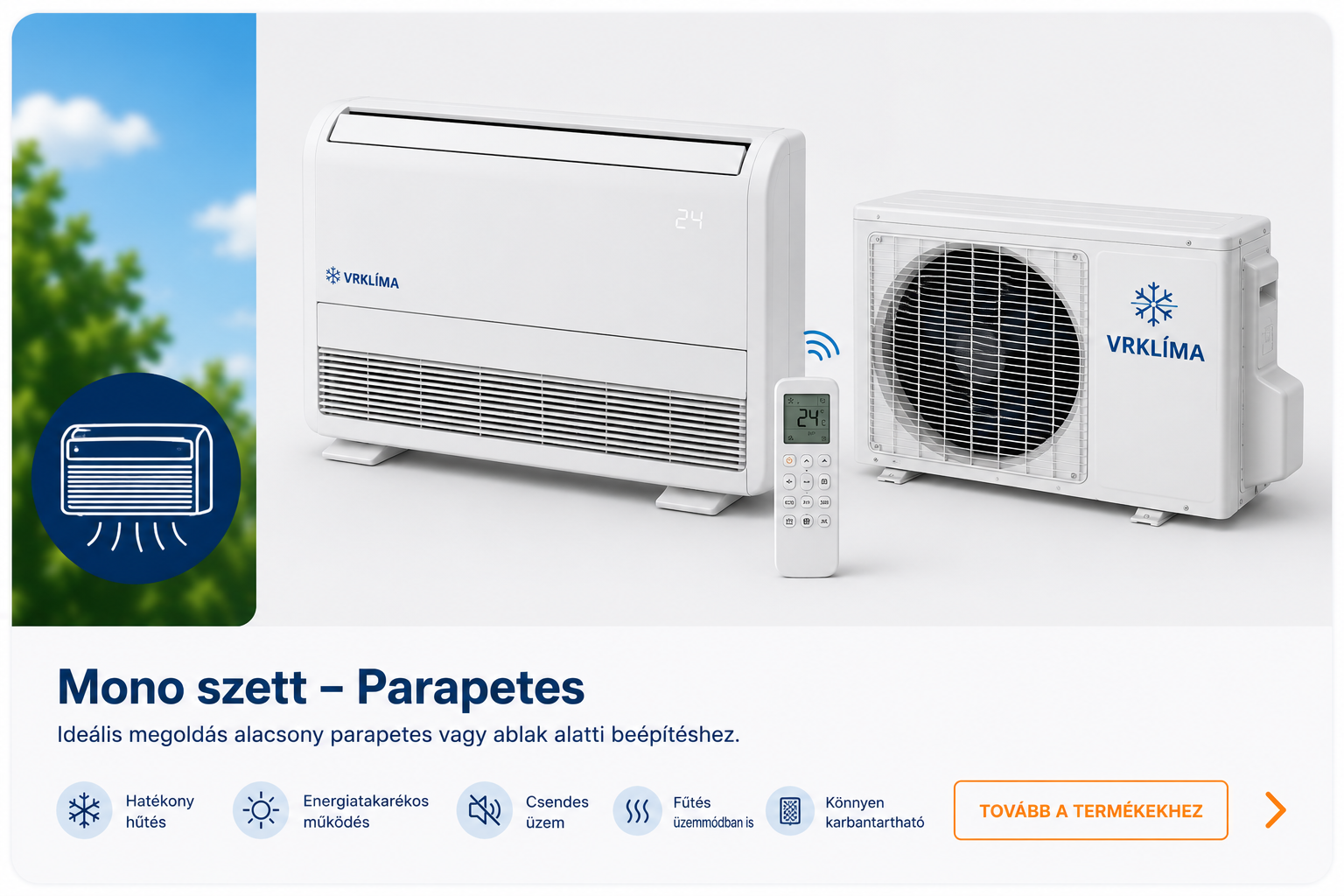 Parapet klímák